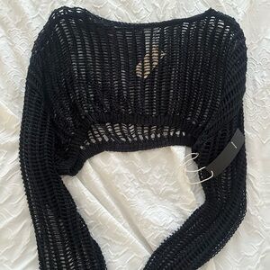 West of melrose cropped sweater